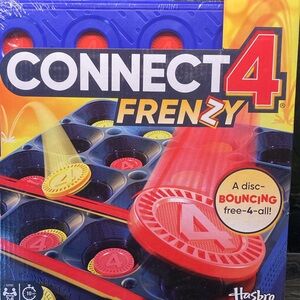 Hasbro Connect 4 Frenzy Game with Red and Yellow Discs New